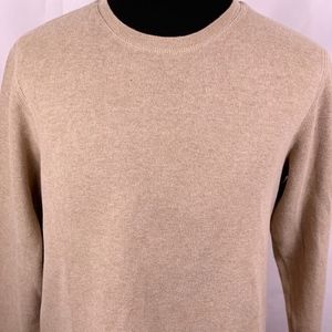 Banana Republic Crew Neck Sweater Large Tan Brown